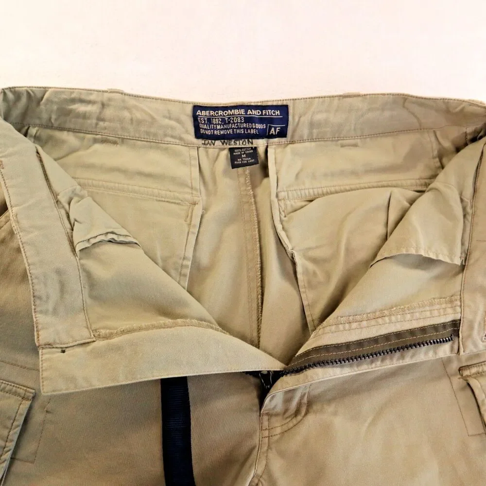 Abercrombie & Fitch Men's M Convertible Paratrooper Cargo Pants Y2K Baggy VTG - Picture 5 of 15